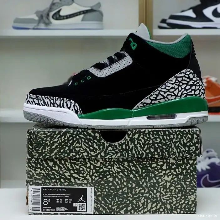 Kimikick JORDAN AIR 3 GREEN PINE 0520